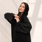 Abaya Zebra Noir