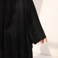 Abaya Zebra Noir