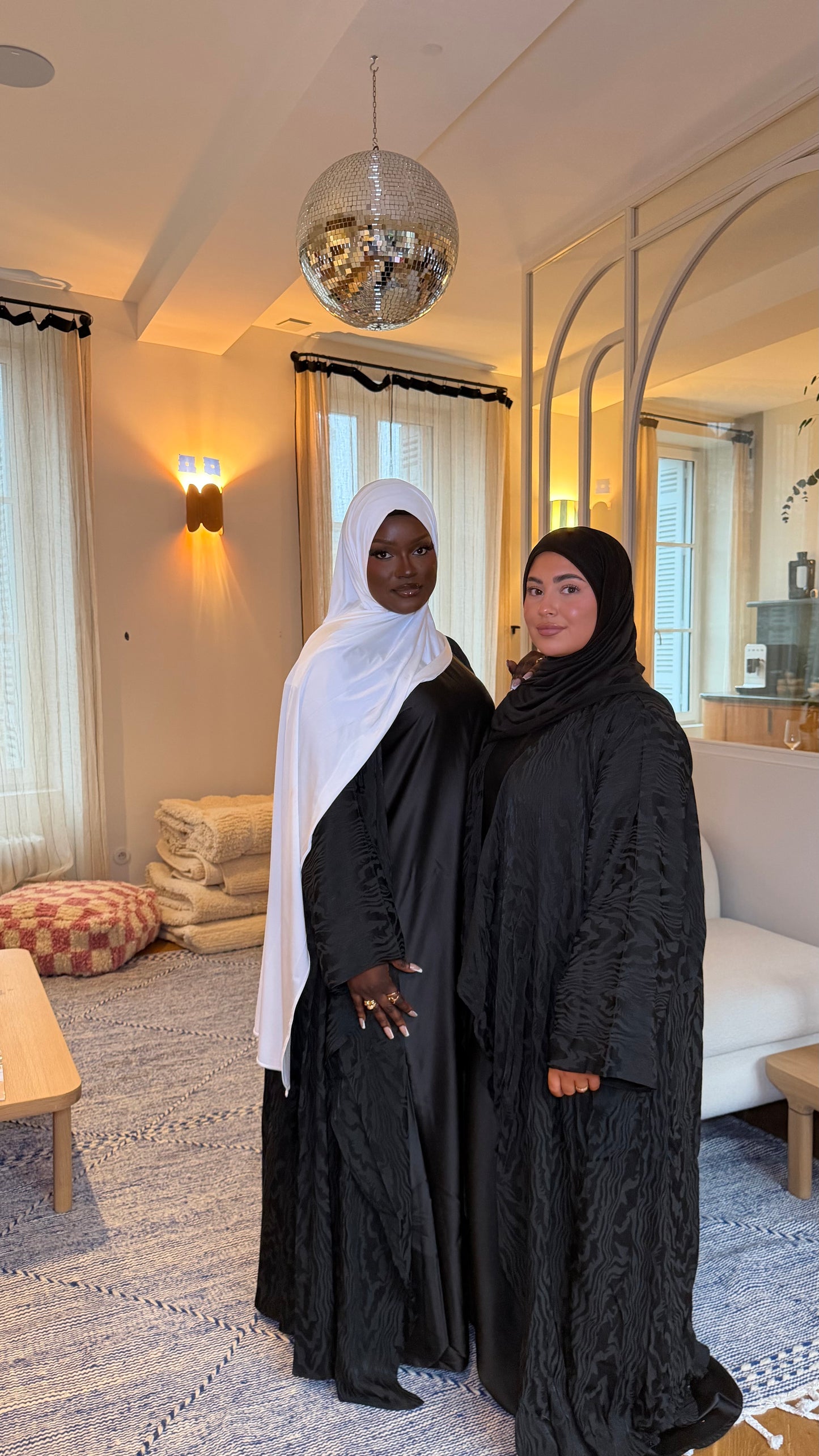 Abaya Zebra Noir & Sous Abaya