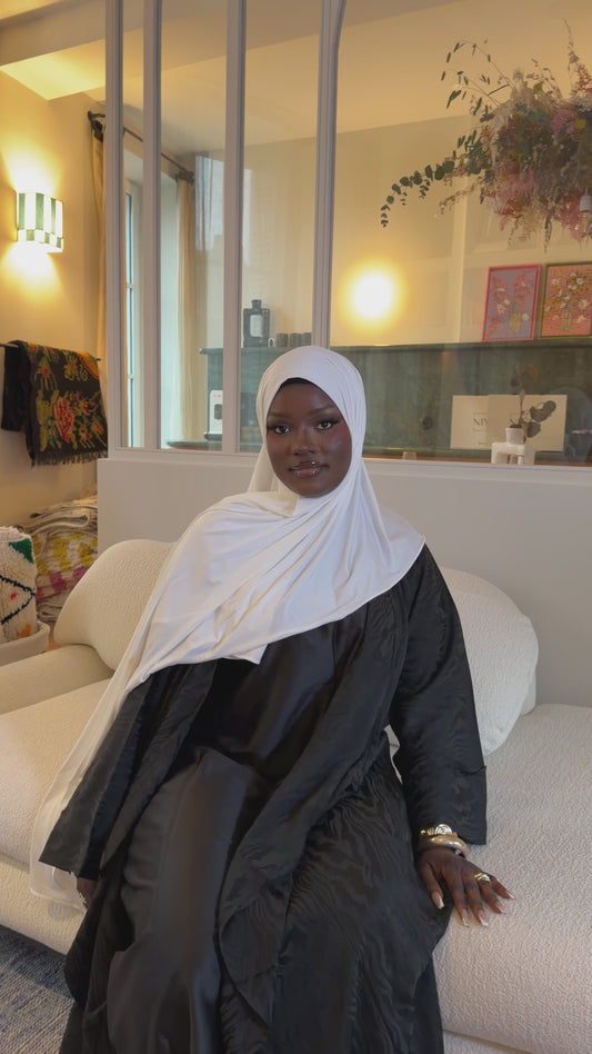 Abaya Zebra Noir & Sous Abaya